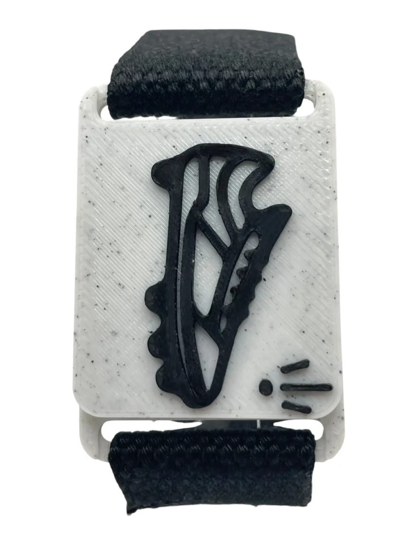 Bracelet ajustable élégant SanClic - thème sports FOOTBALL made in France, en sangle certifiée Oeko-Tex avec fermeture en PETG et aimant intégré, pour un cadeau original.