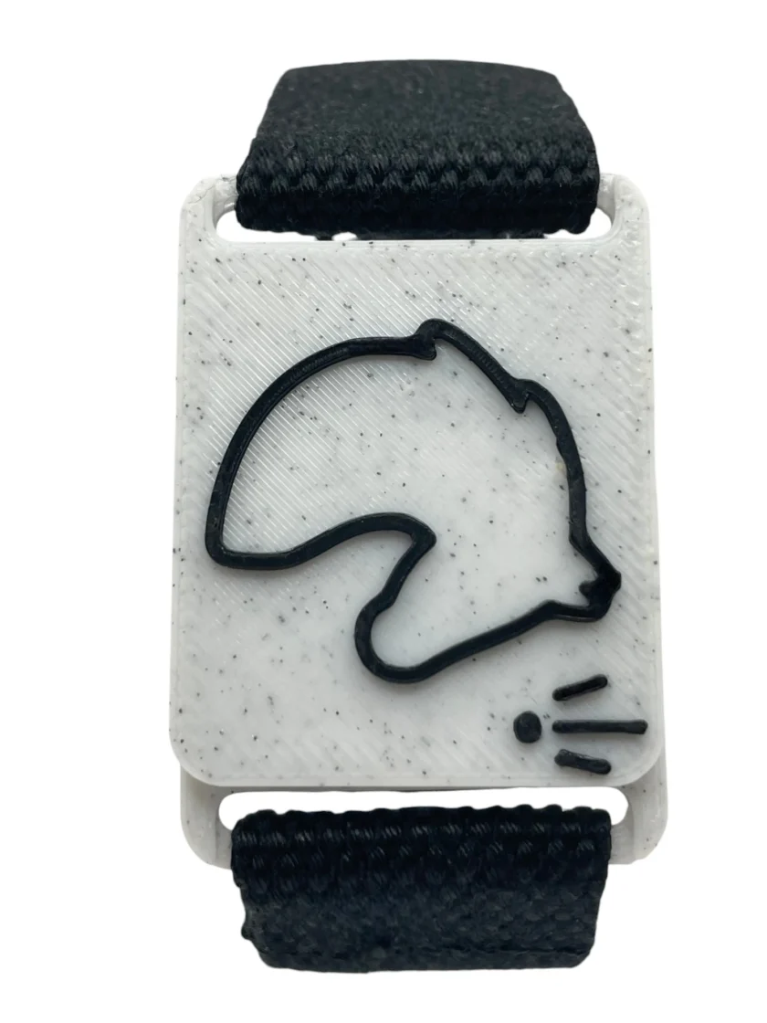 Bracelet ajustable élégant SanClic - thème sports EQUITATION made in France, en sangle certifiée Oeko-Tex avec fermeture en PETG et aimant intégré, pour un cadeau original.