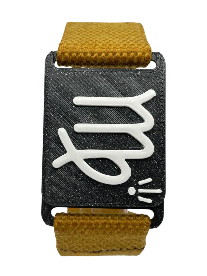 Bracelet réglable captivant SanClic - thème zodiaque VIERGE made in France, en sangle certifiée Oeko-Tex avec fermeture en PETG et aimant intégré, pour un cadeau original.