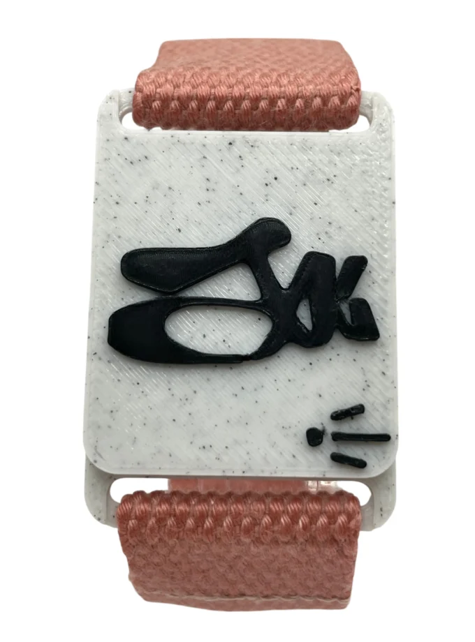 Bracelet ajustable élégant SanClic - thème BALLET made in France, en sangle certifiée Oeko-Tex avec fermeture en PETG et aimant intégré, pour un cadeau original.