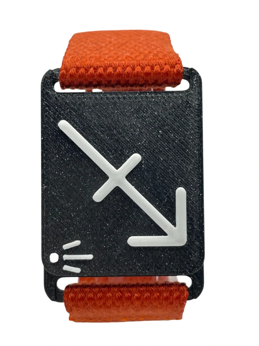 Bracelet réglable captivant SanClic - thème zodiaque SAGITTAIRE made in France, en sangle certifiée Oeko-Tex avec fermeture en PETG et aimant intégré, pour un cadeau original.