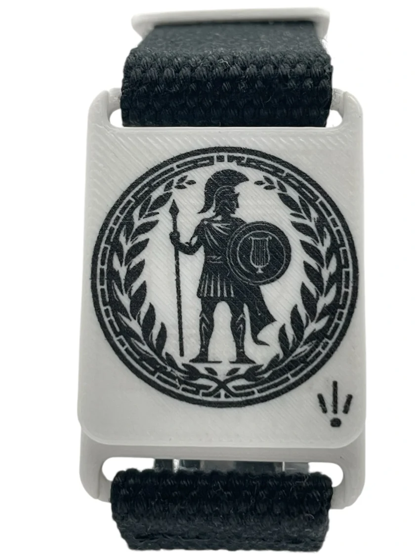 Bracelet réglable exclusif SanClic - thème ROMAIN made in France, en sangle certifiée Oeko-Tex avec fermeture en PETG et aimant intégré, pour un cadeau original.